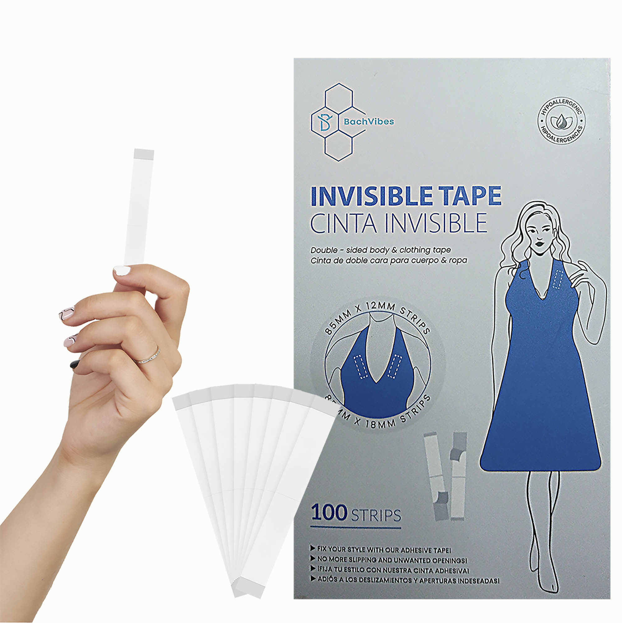 Cinta invisible doble cara 100